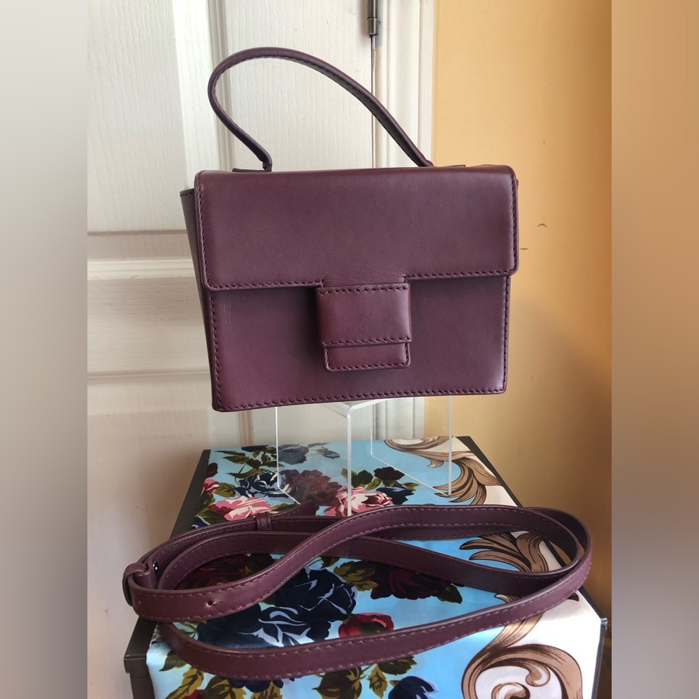 Steven Alan Meryl Plum leather box Bag